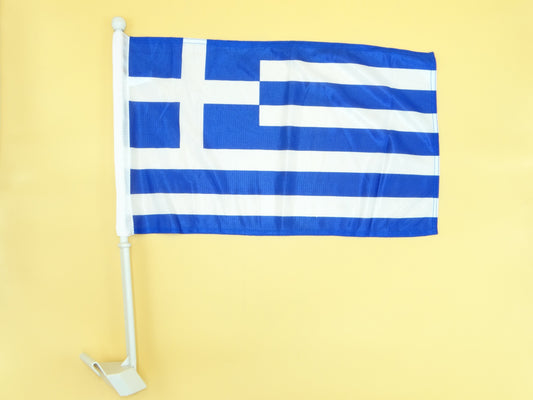 Greece Car Flag