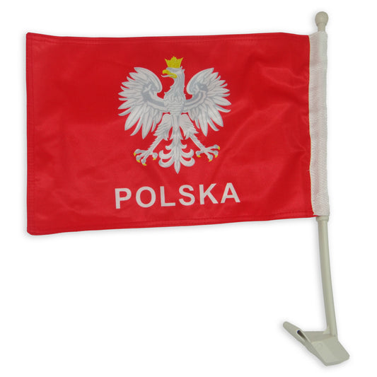 Poland Eagle Car Flag