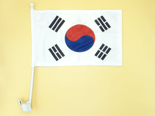 South Korea Car Flag