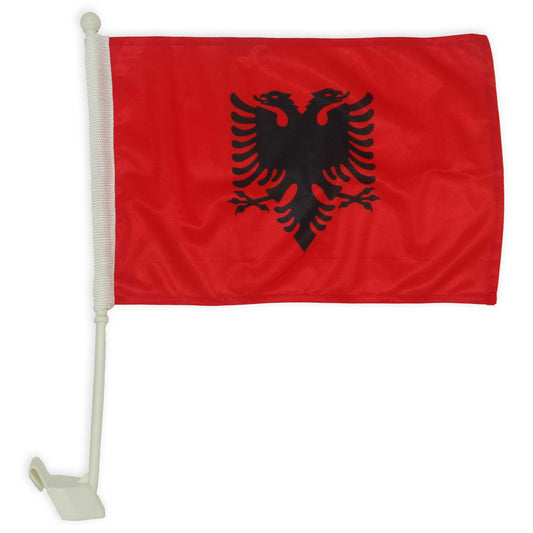 Albania Car Flag