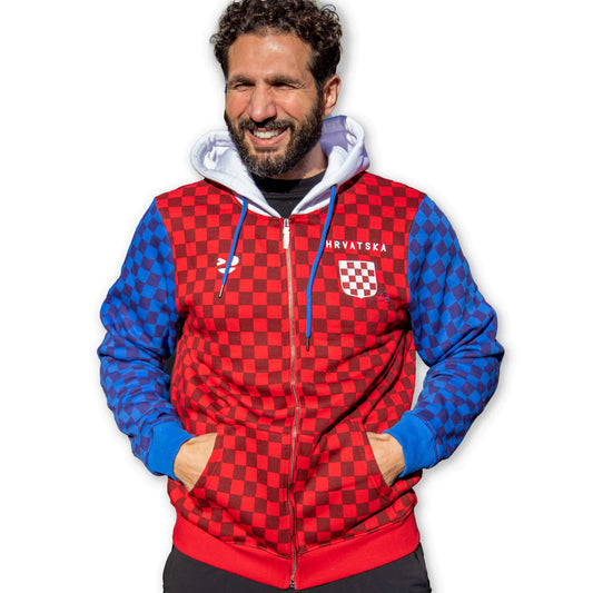 Croatia Hoodie - Red/Black