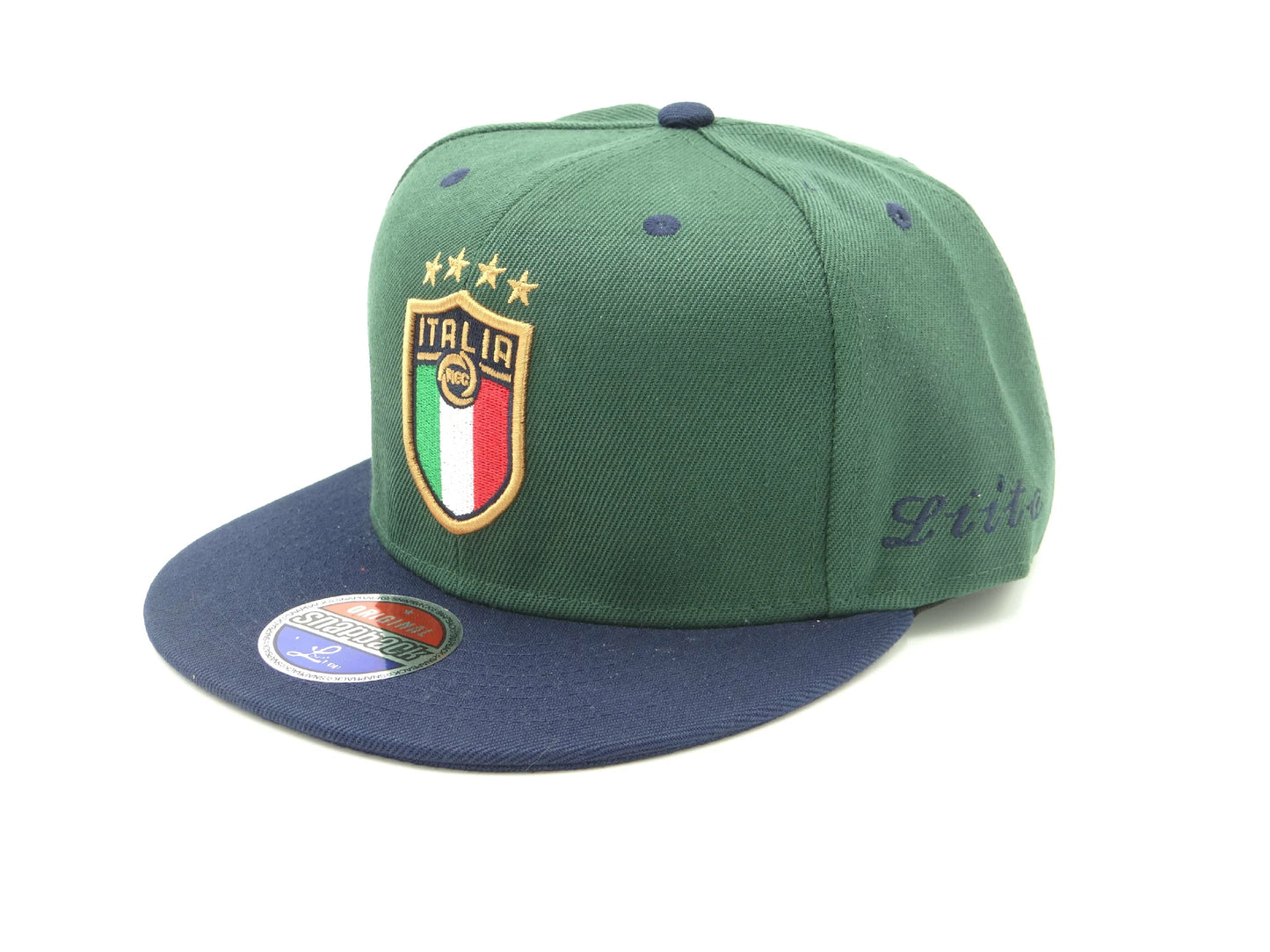 Liita Italy Dark Green & Navy Snapback Hat