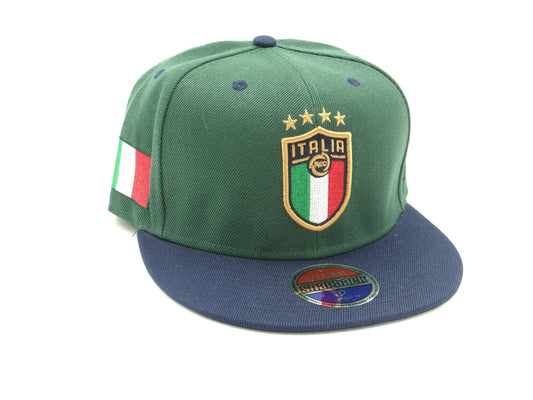 Liita Italy Dark Green & Navy Snapback Hat