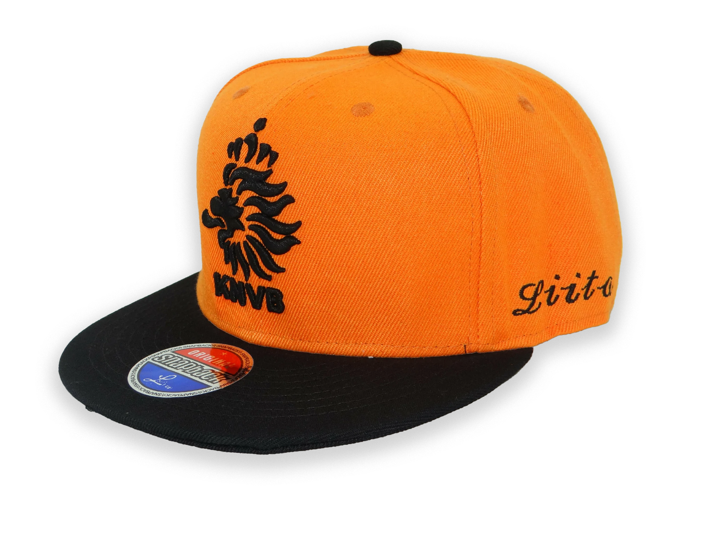 Liita Netherlands Orange/Black Snapback Hat