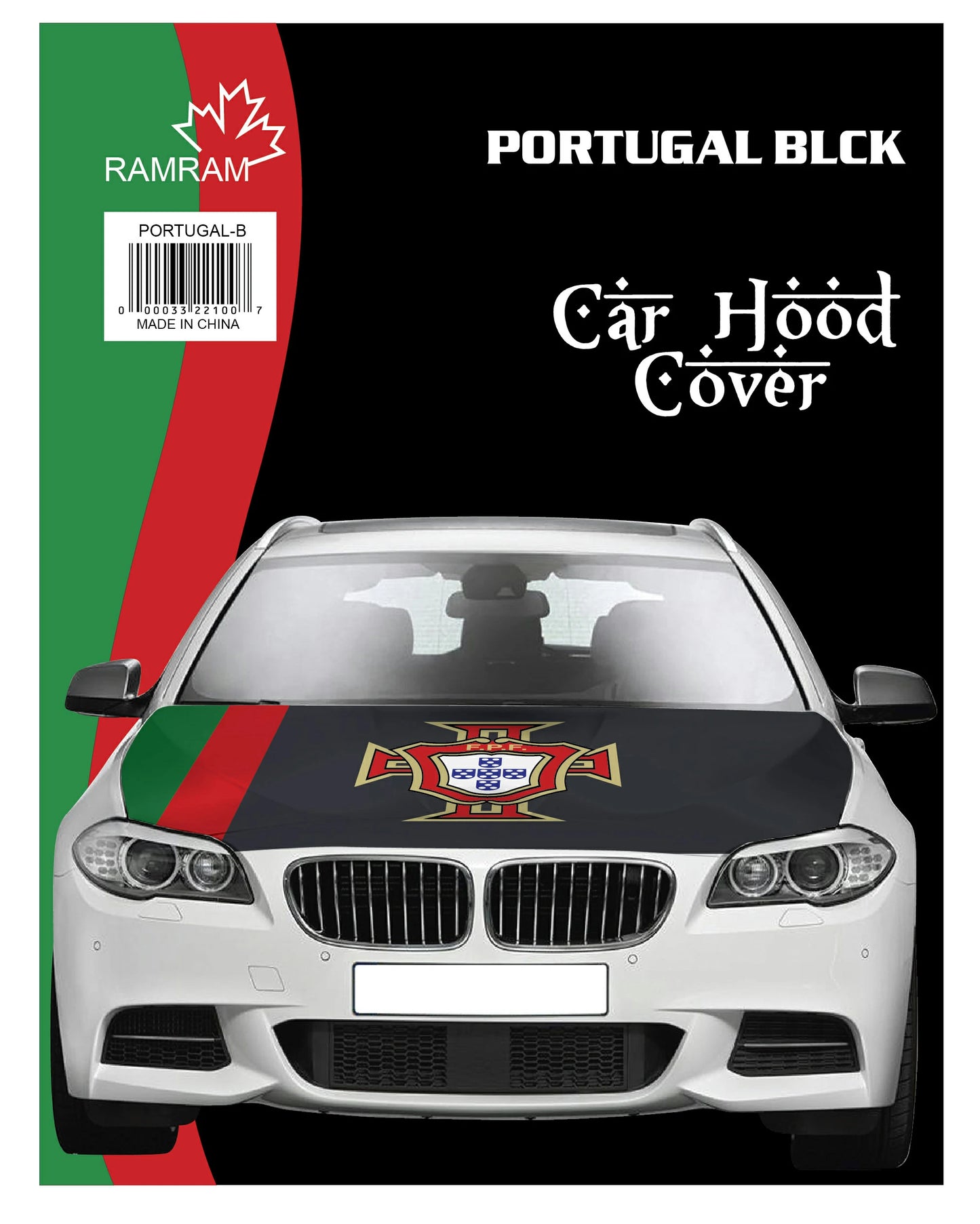 Portugal Black Hood Cover